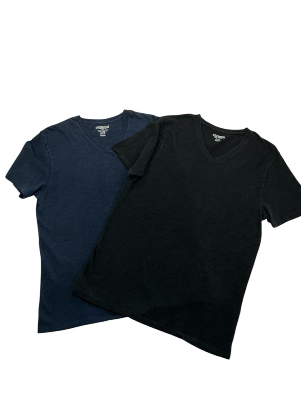 Old Navy Men's V-Neck T-Shirts - Black & Navy Bundle